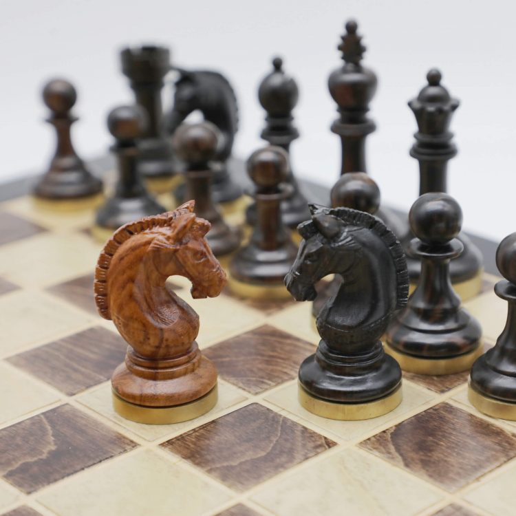 High-Class Chess Pieces (VII) - Ebony & Padauk Wood - Henry Chess Sets