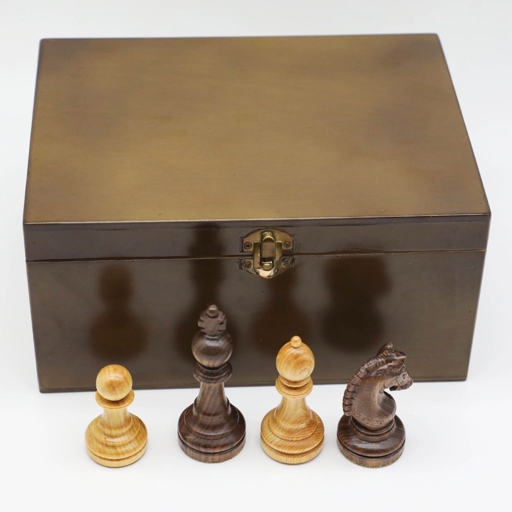 Luxury Wooden Chess Piece Box - Henry Chess Sets