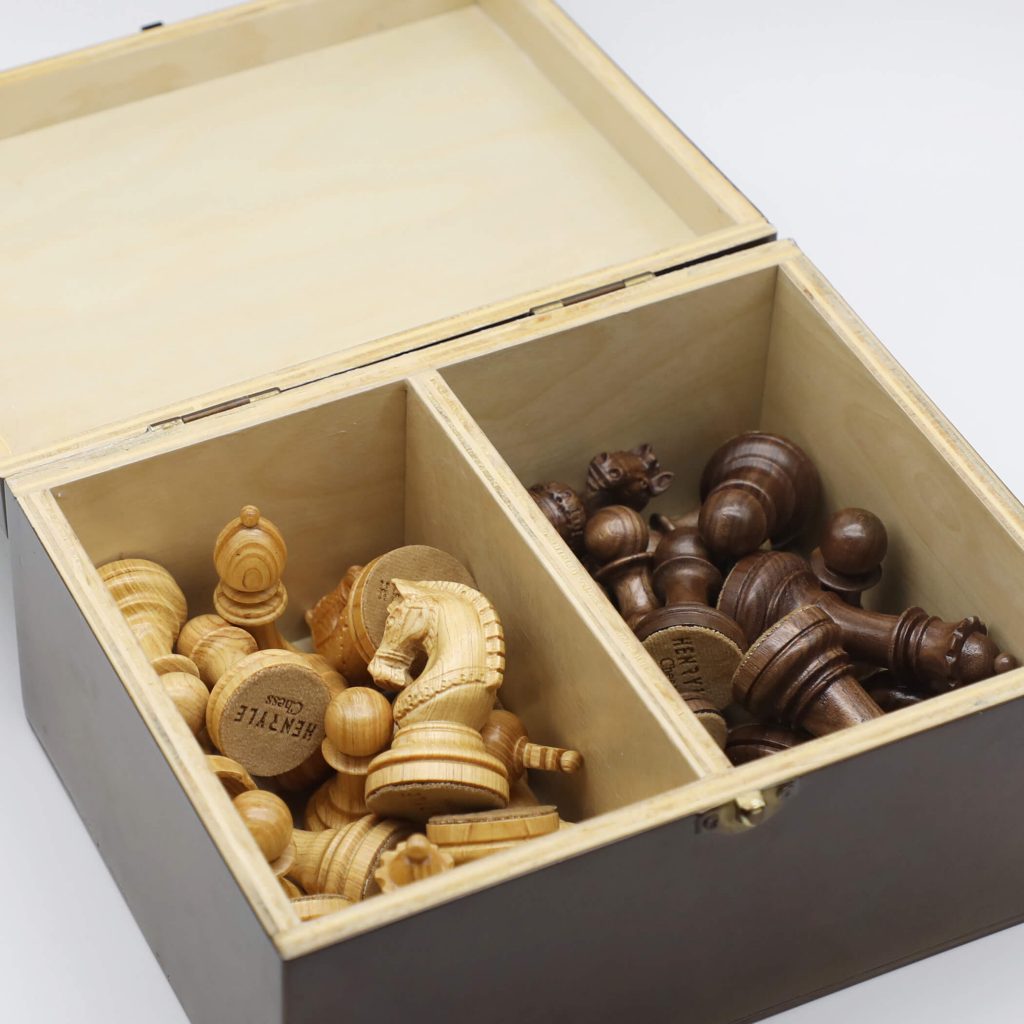 Luxury Wooden Chess Piece Box - Henry Chess Sets